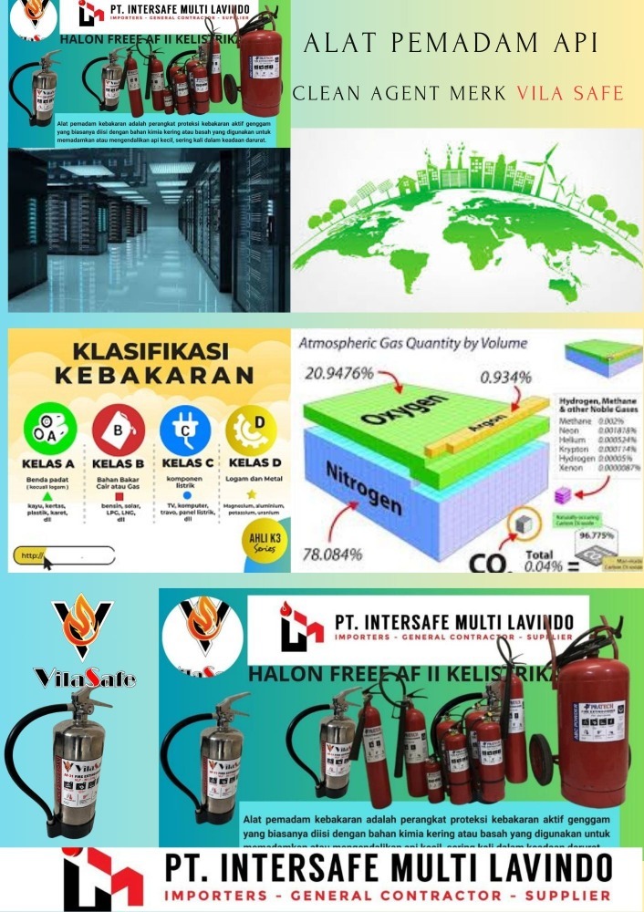 Harga APAR Clean Agent Halon Free AF 31  Untuk Ruangan Server