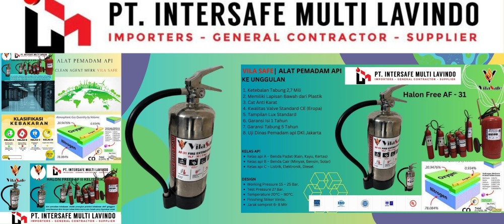 Harga APAR Clean Agent Halon Free AF 31  Untuk Ruangan Server